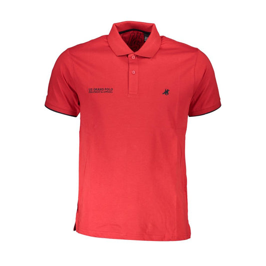 Red Cotton Polo Shirt