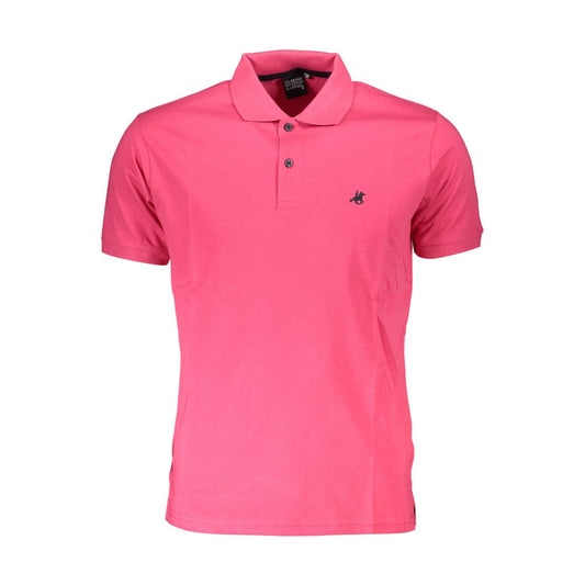 Pink Cotton Polo Shirt