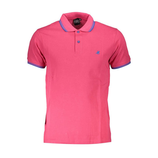 Pink Cotton Polo Shirt