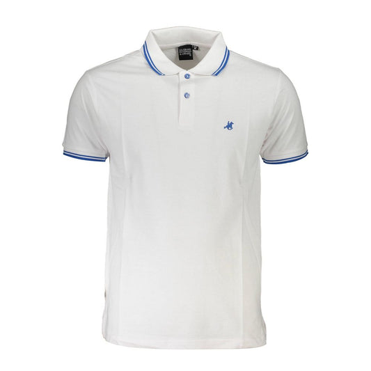 Blue Cotton Polo Shirt