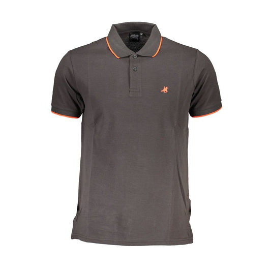 Gray Cotton Polo Shirt