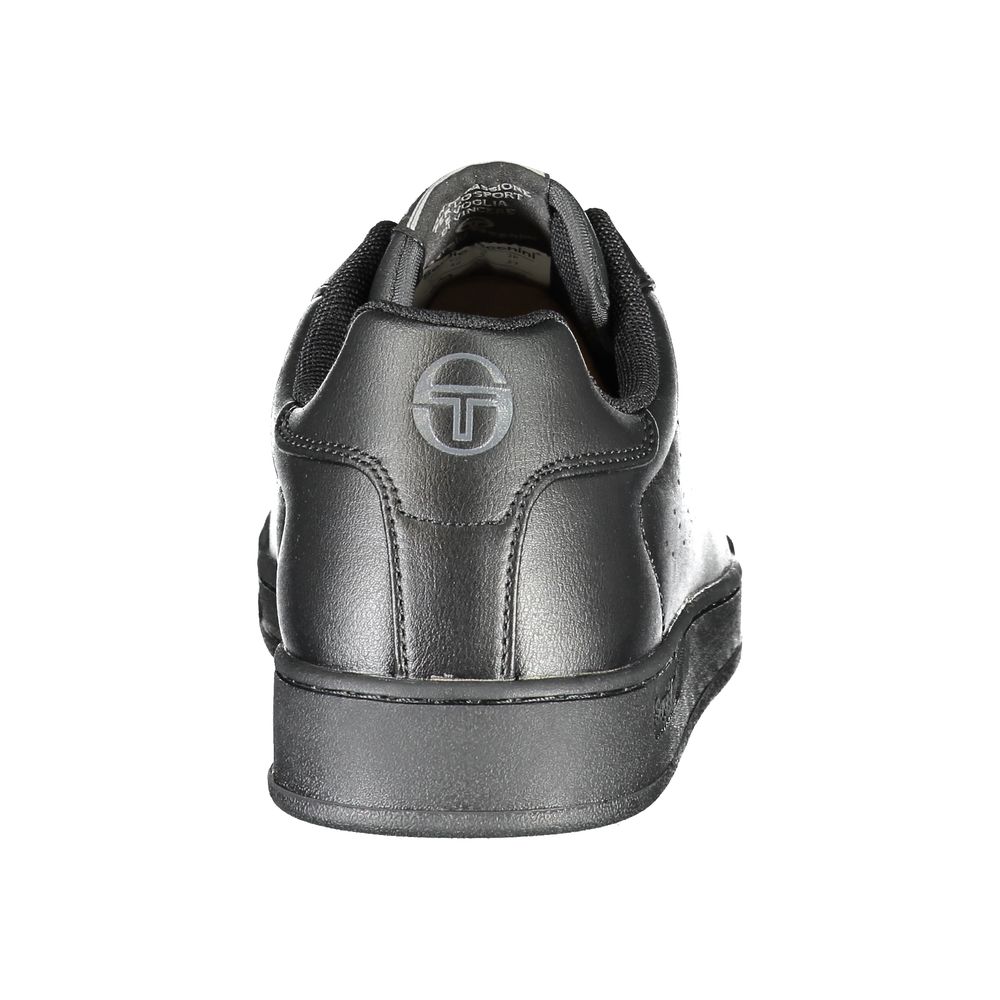 Black Polyester Sneaker