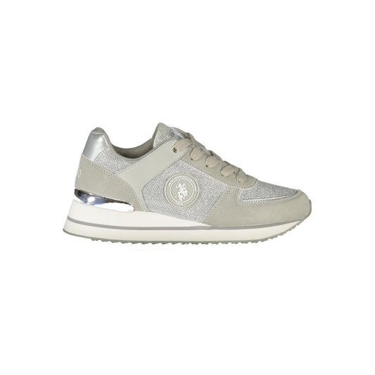 Gray Polyester Sneaker