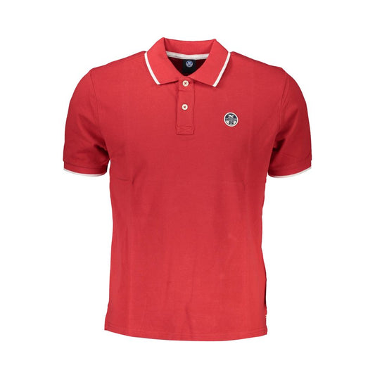 Red Cotton Polo Shirt