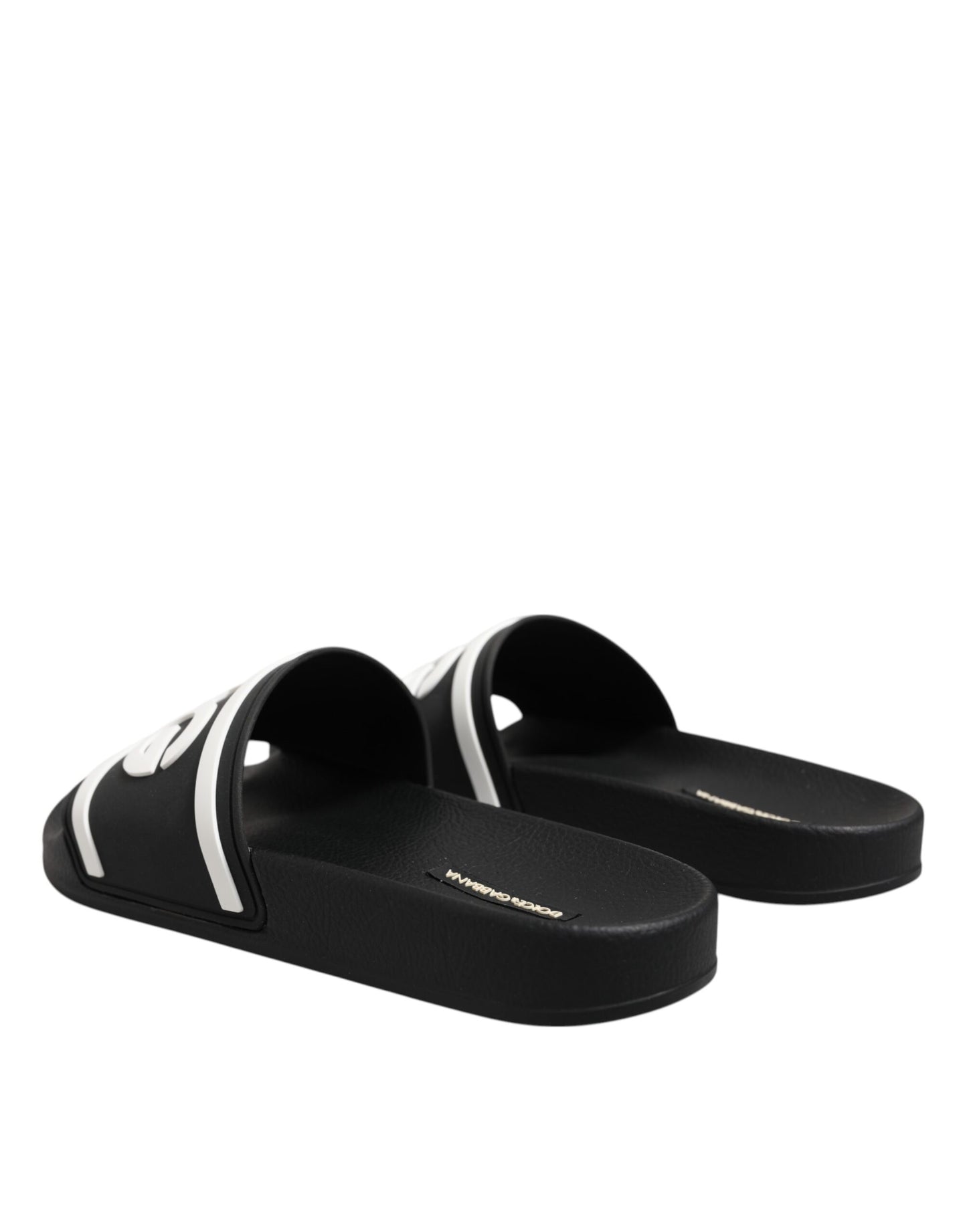 Black White Sandals Rubber Men Beachwear Shoes