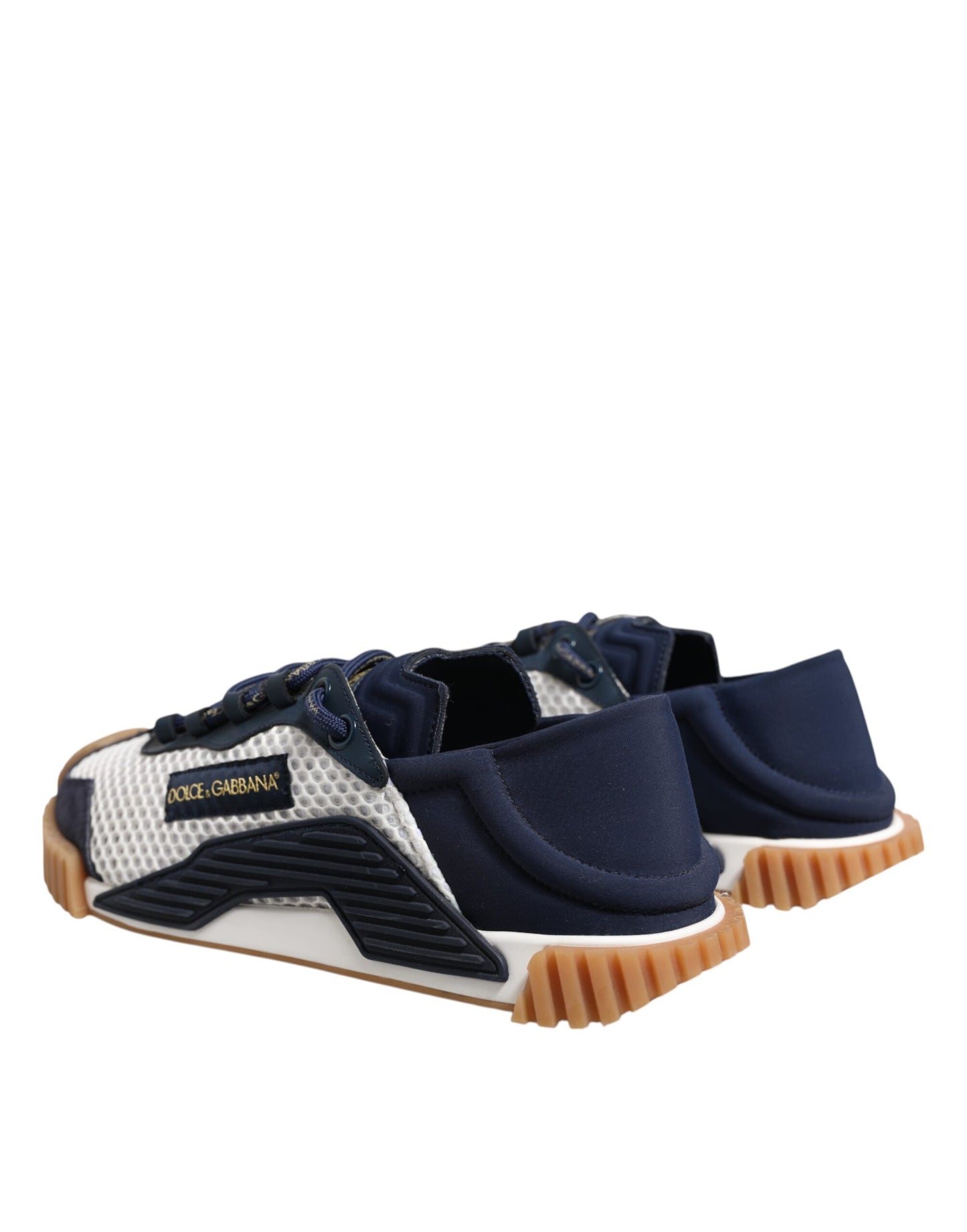 White Blue Lace Up Low Top NS1 Sneakers Shoes