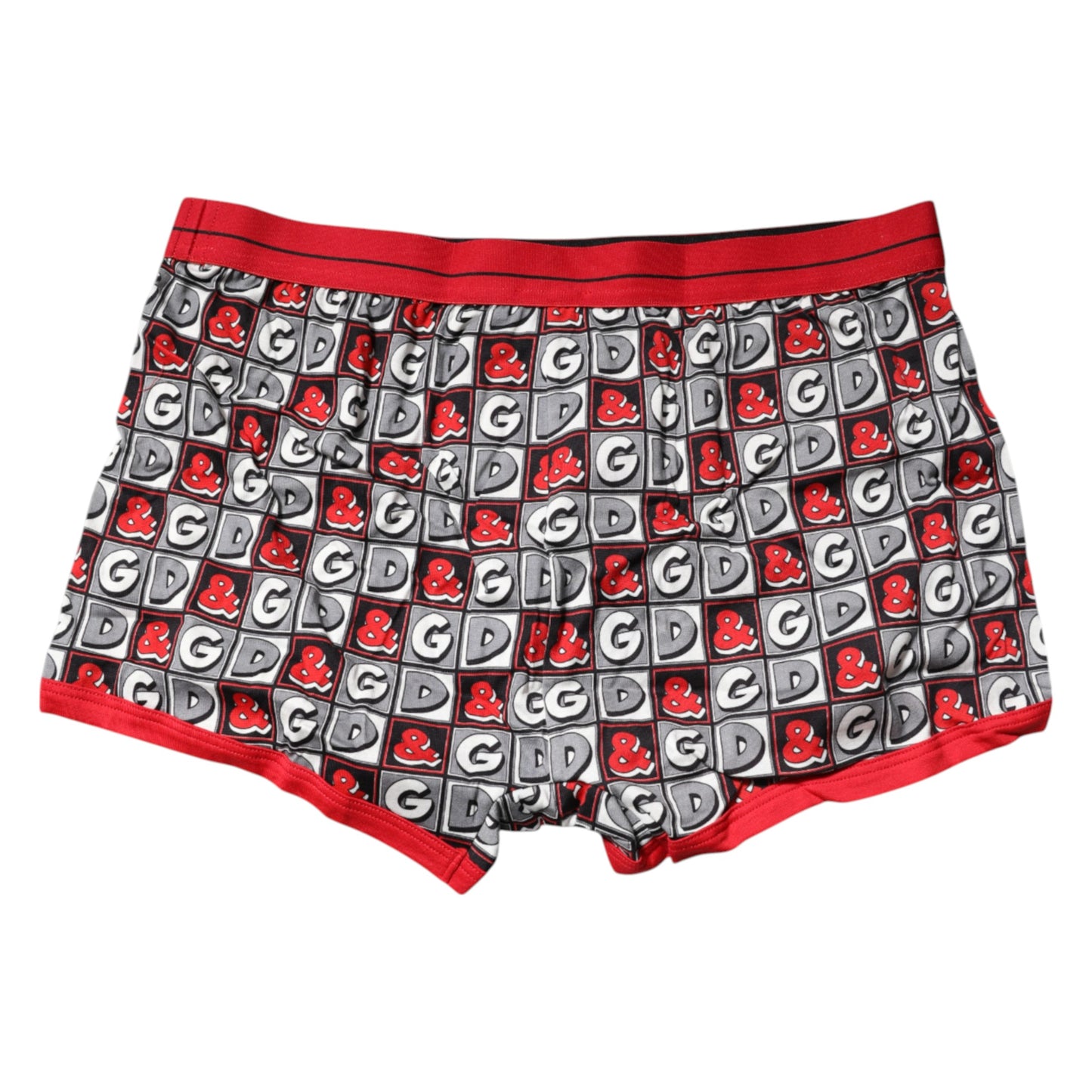 Red Cotton Logo Print Regular Boxer Underwear