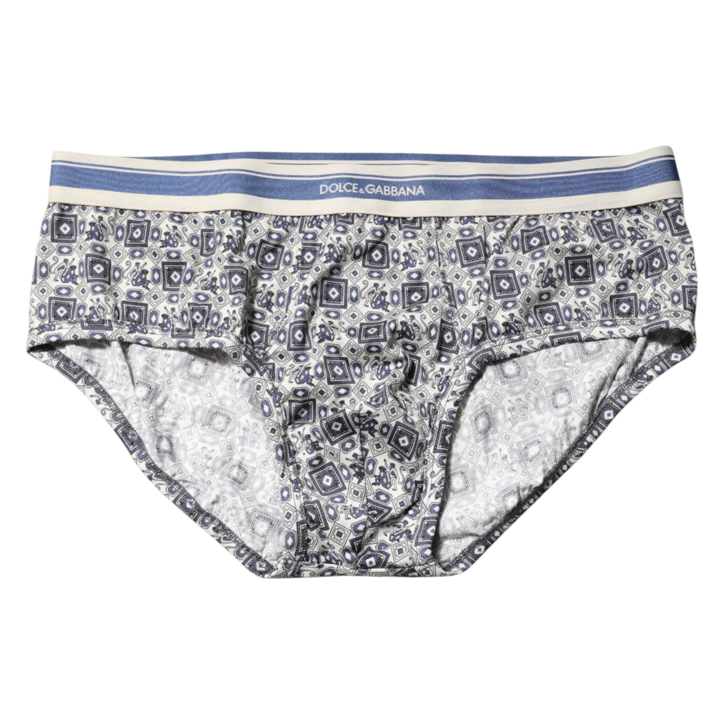 Multicolor Patterned Regular Brief Underwear