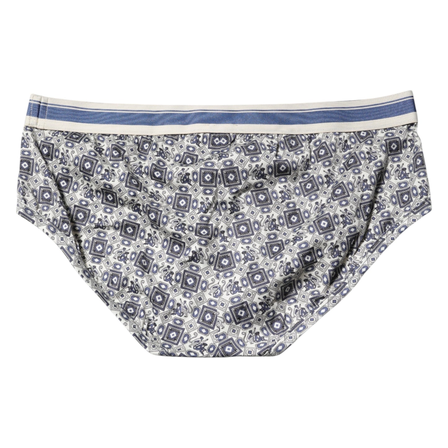 Multicolor Patterned Regular Brief Underwear