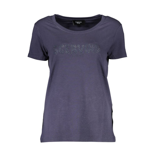 Blue Elastane Tops & T-Shirt
