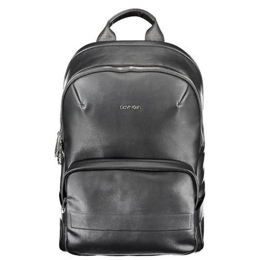 Black Polyester Backpack