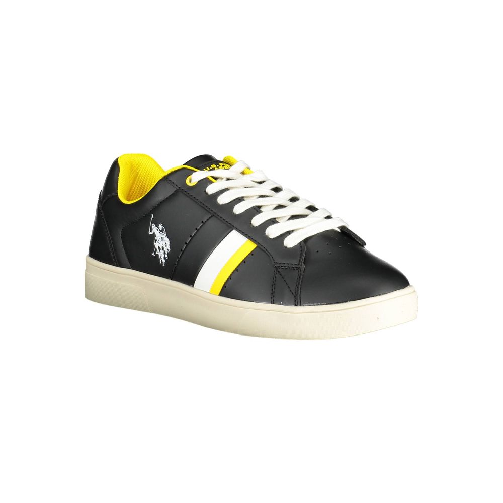 Black Polyester Sneaker