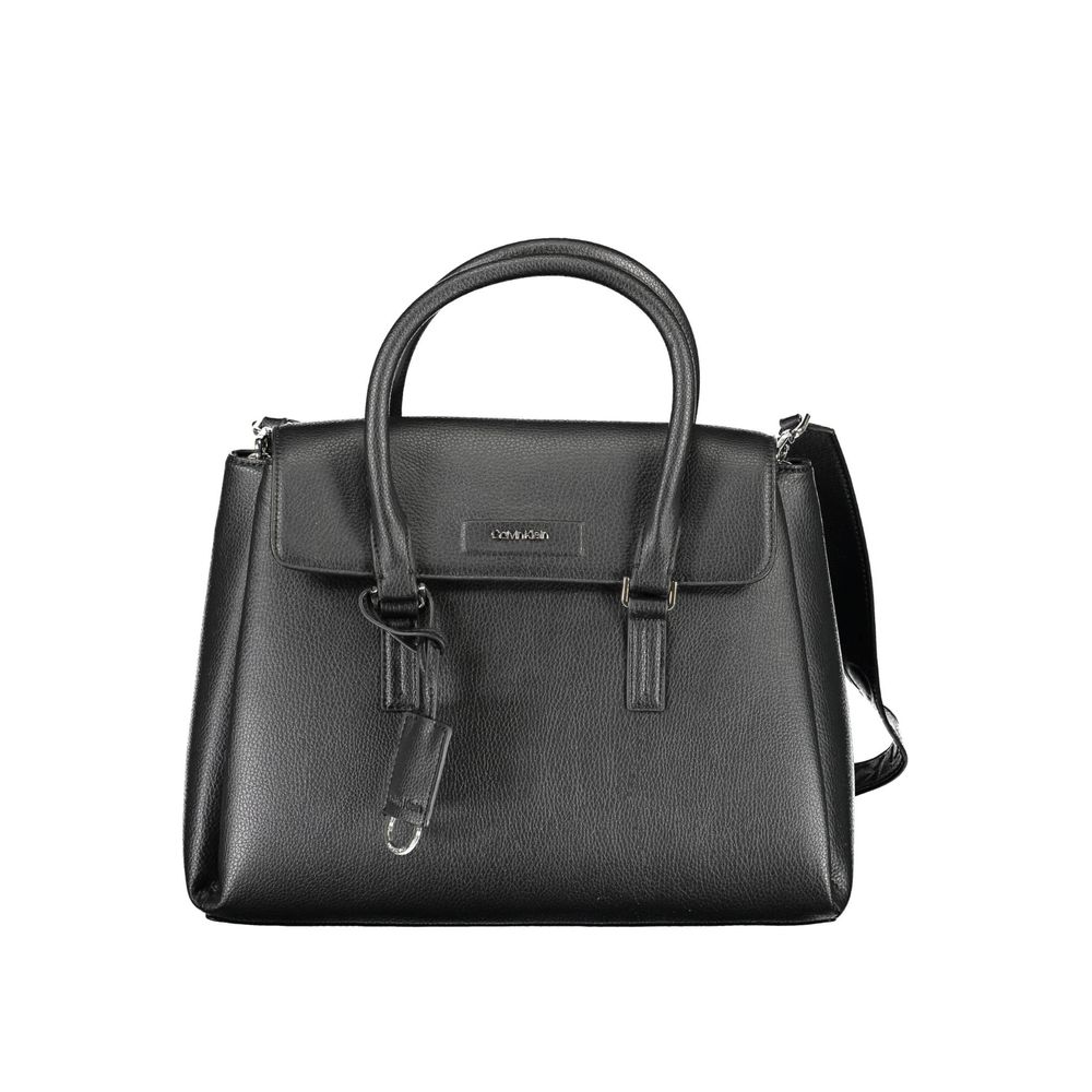 Black Polyester Handbag