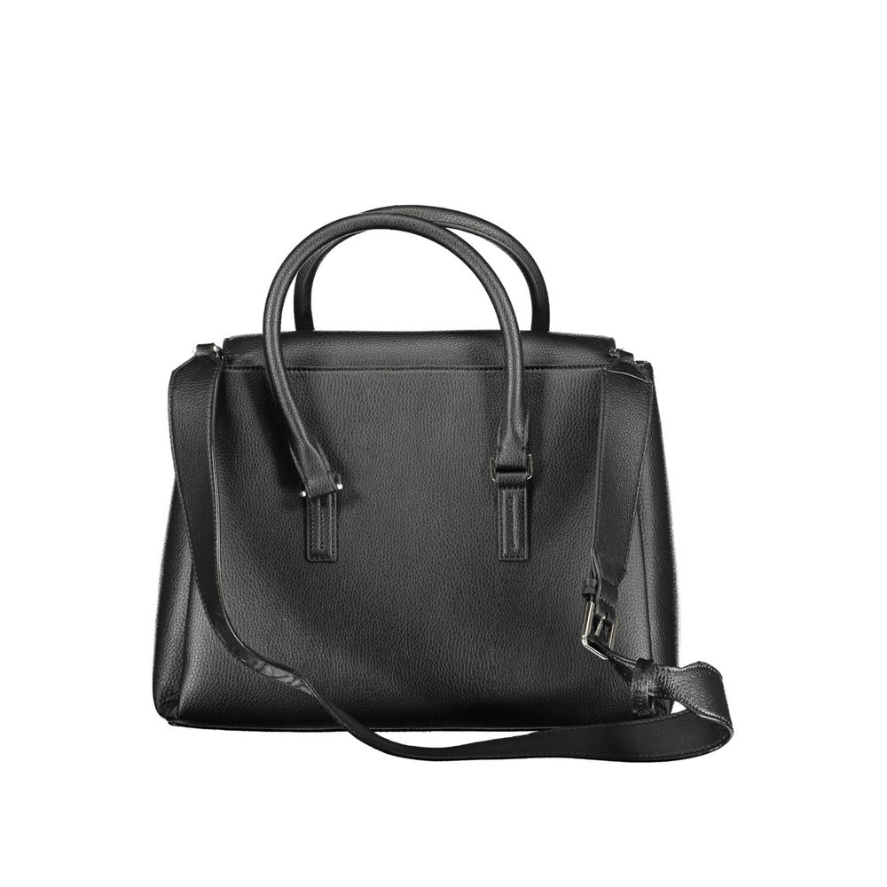 Black Polyester Handbag