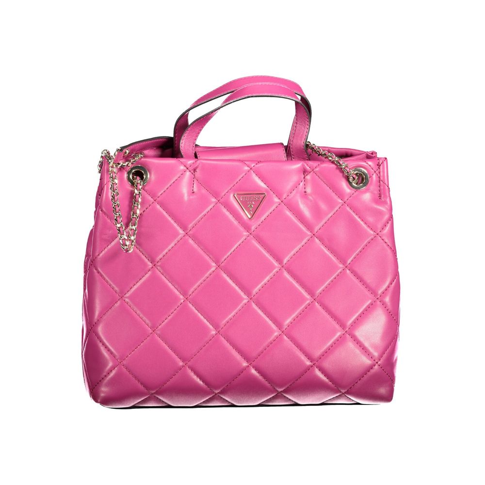 Pink Polyethylene Handbag