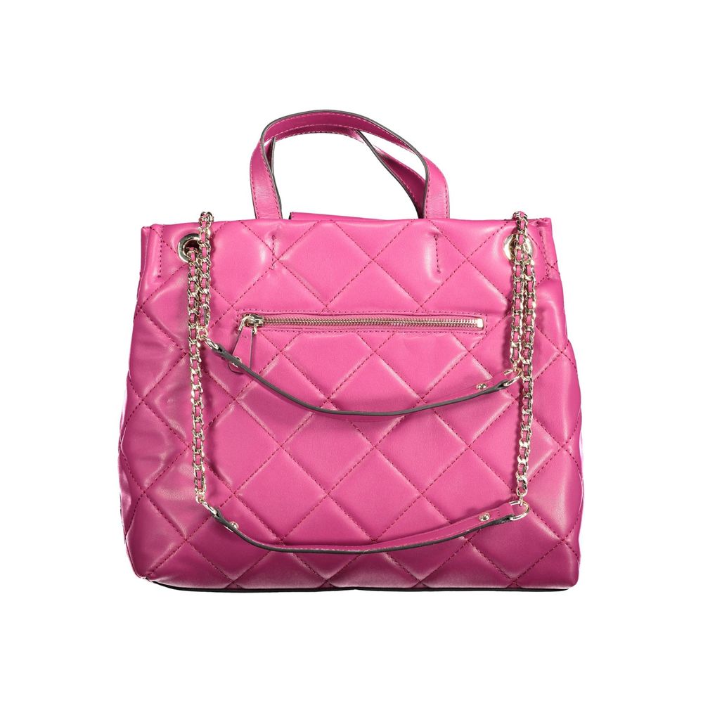Pink Polyethylene Handbag