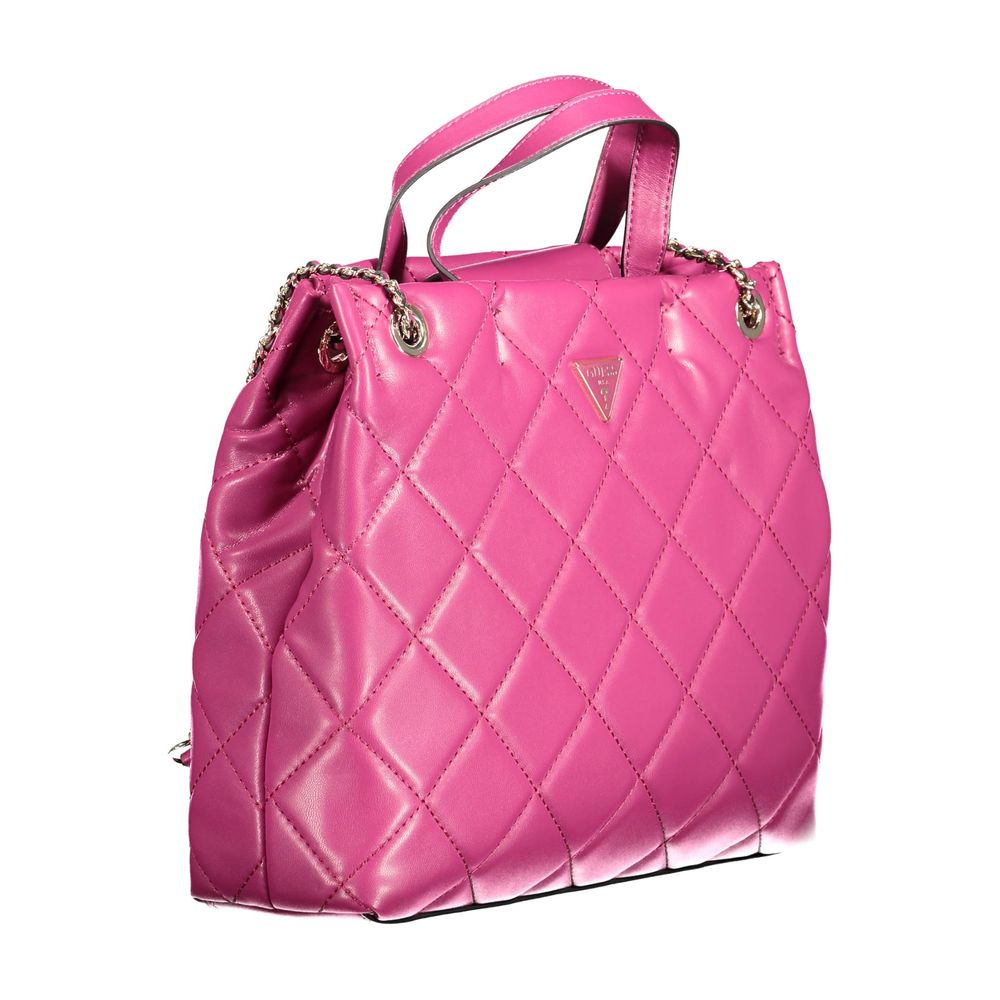 Pink Polyethylene Handbag