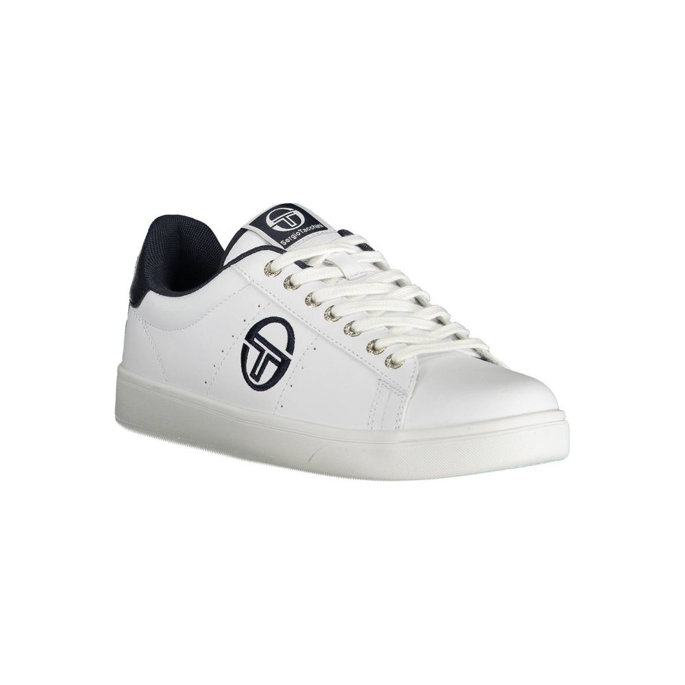 White Polyester Sneaker