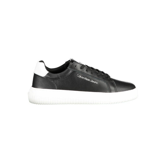 Black Polyester Sneaker