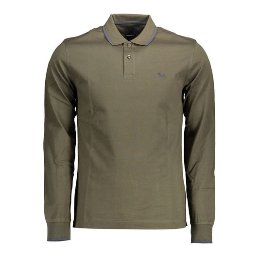 Green Cotton Polo Shirt