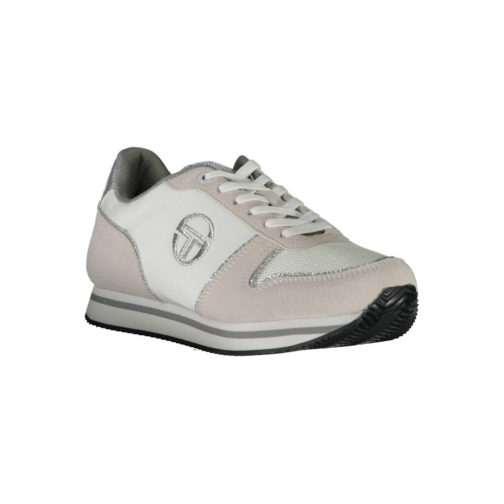 White Polyester Sneaker
