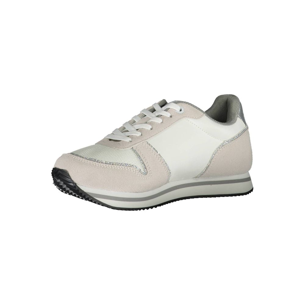 White Polyester Sneaker