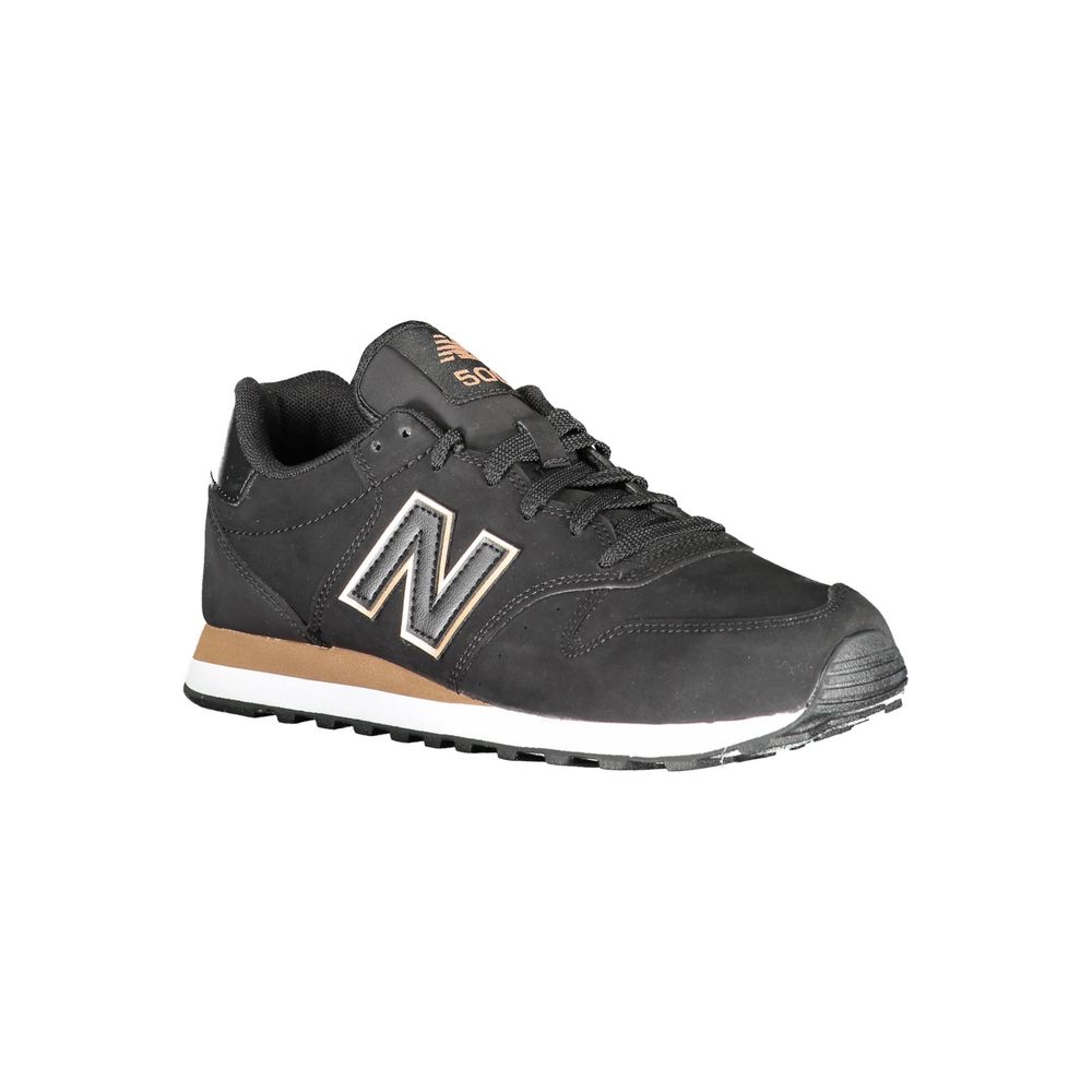 Black Polyester Sneaker