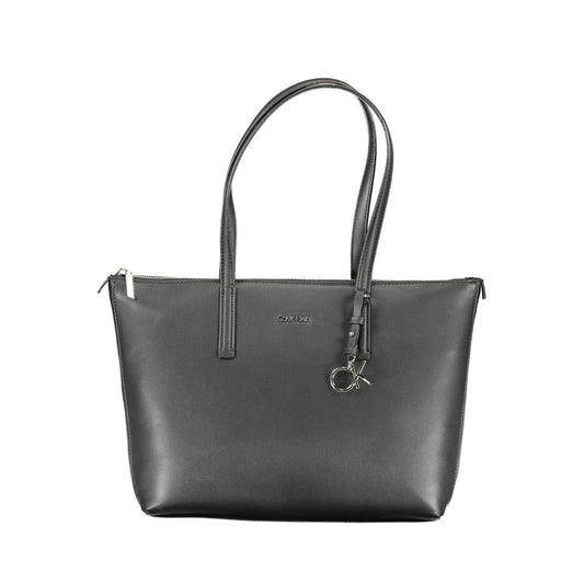Black Polyester Handbag