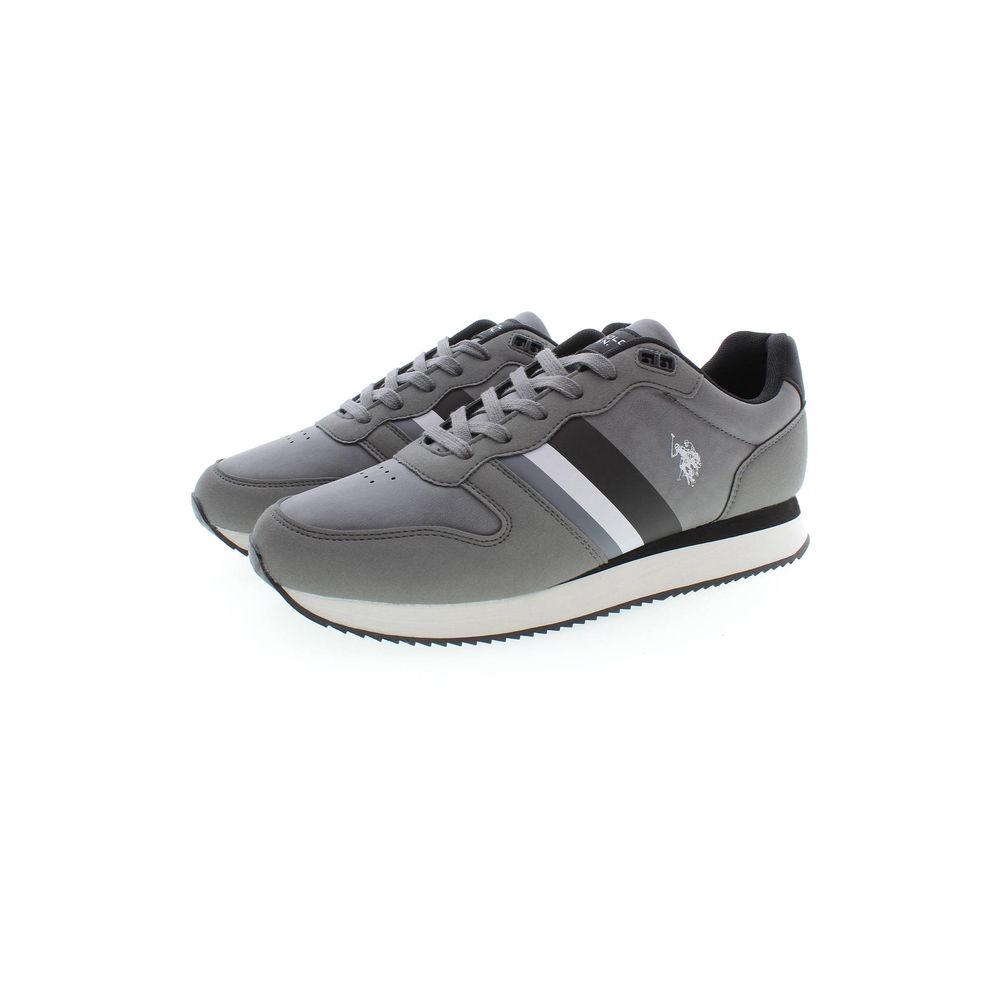 Gray Polyester Sneaker