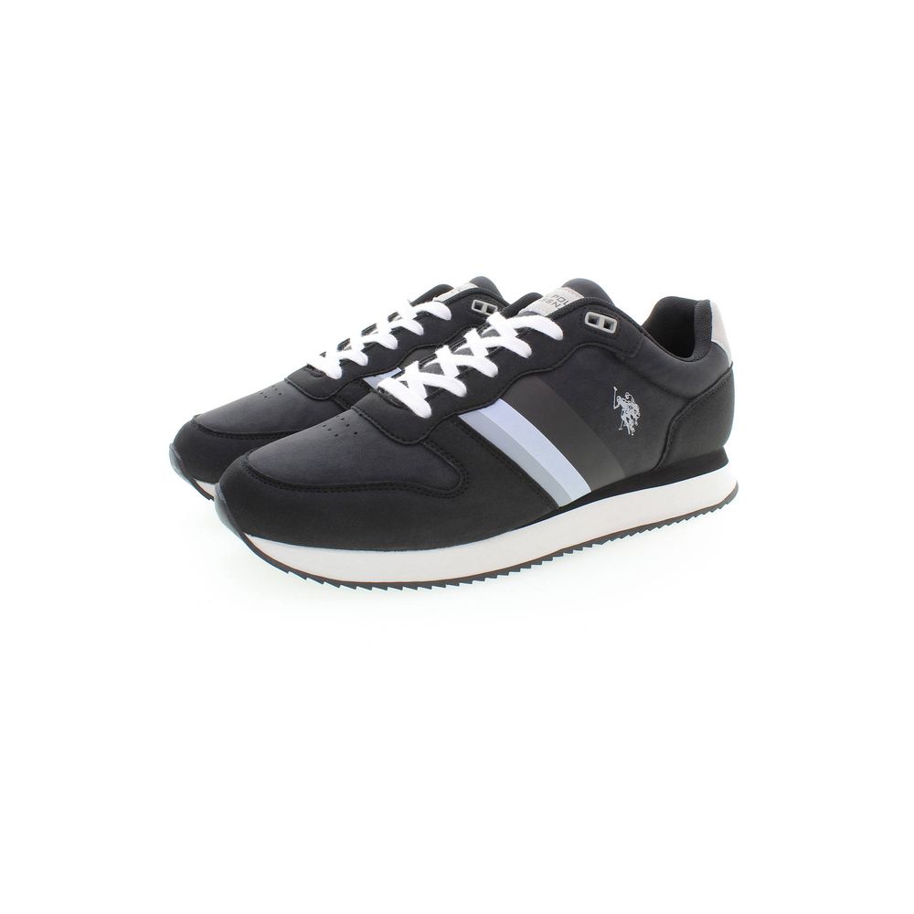 Black Polyester Sneaker