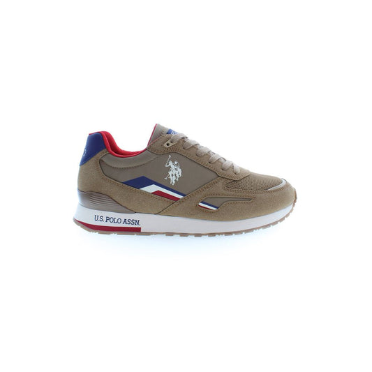 Brown Polyester Sneaker