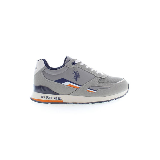 Gray Polyester Sneaker