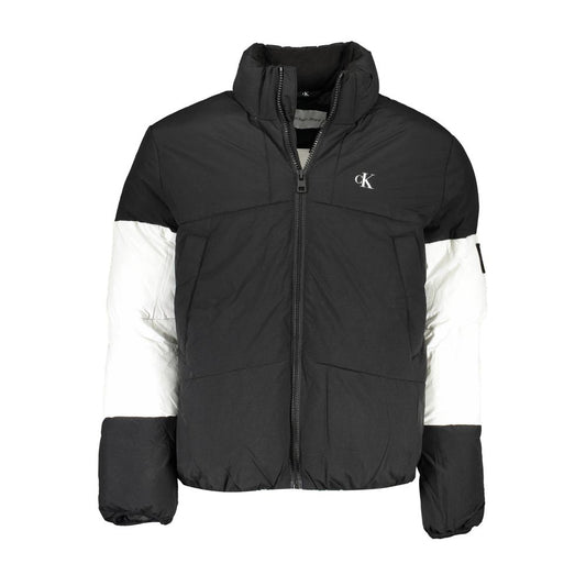 Black Recycled Polyester Men Jacket