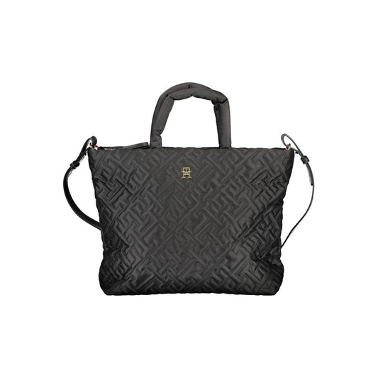 Black Polyester Handbag
