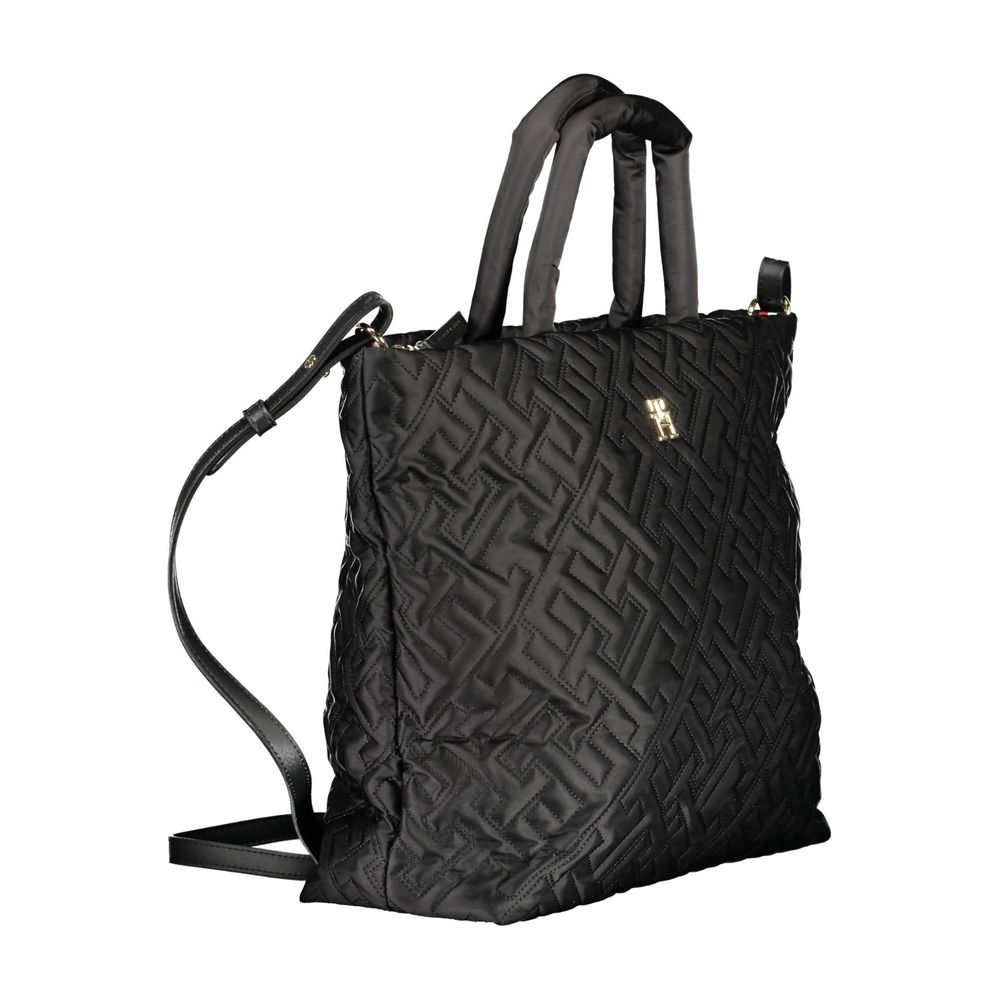 Black Polyester Handbag