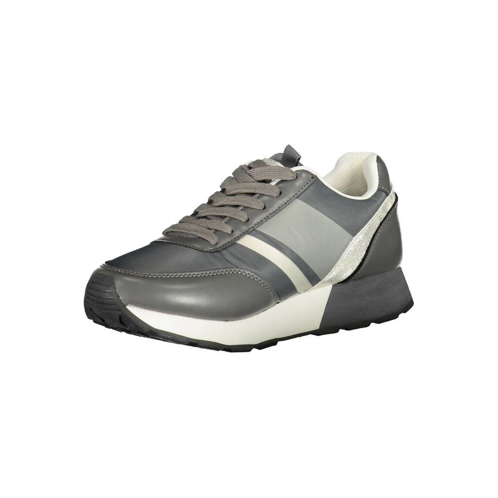 Gray Polyester Sneaker