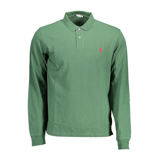 Green Cotton Polo Shirt