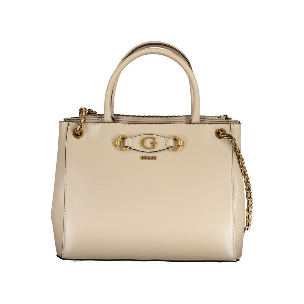 Beige Polyethylene Handbag