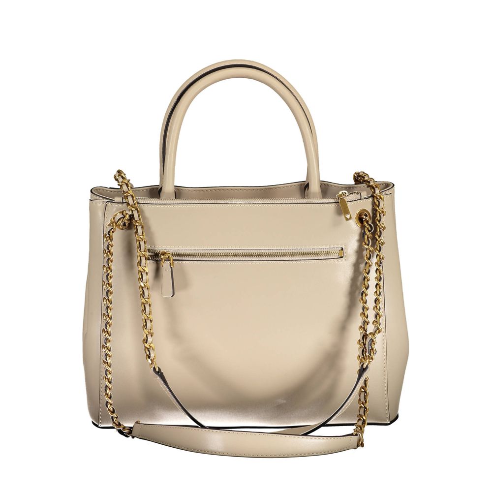 Beige Polyethylene Handbag