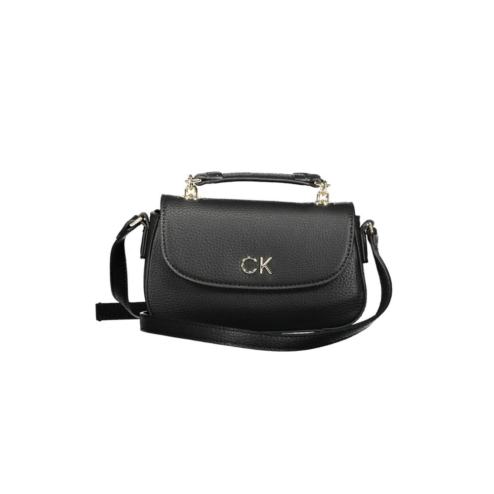 Black Polyester Handbag