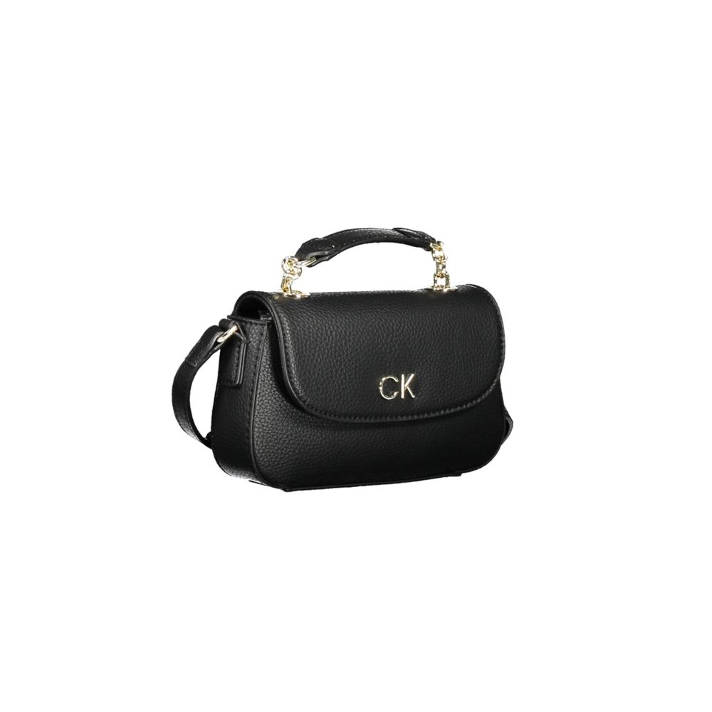Black Polyester Handbag