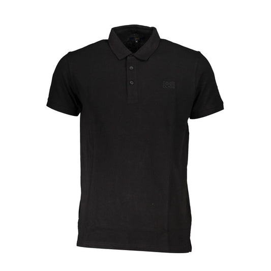 Black Cotton Polo Shirt