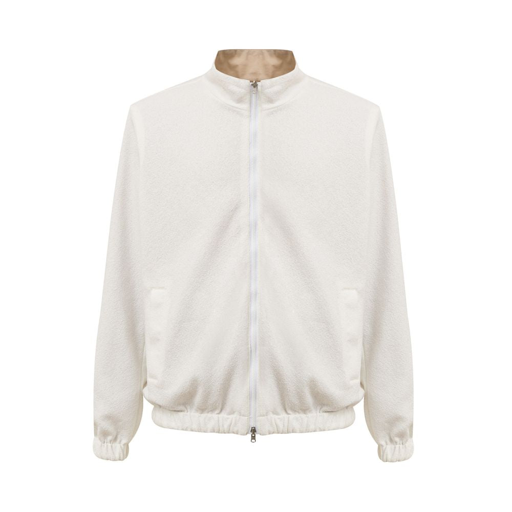 Beige Polyester Jackets & Coat