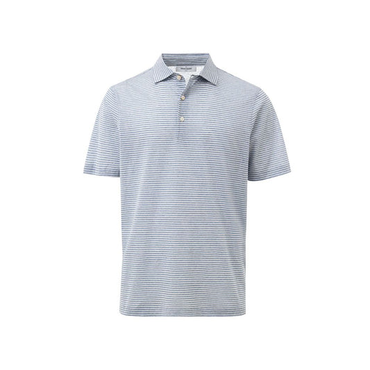 Blue Cotton Polo Shirt
