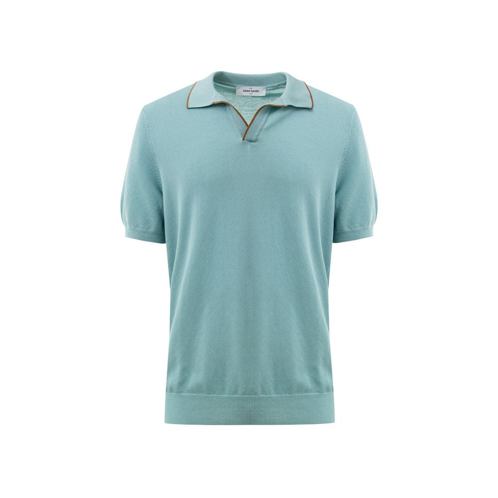 Green Cotton Polo Shirt