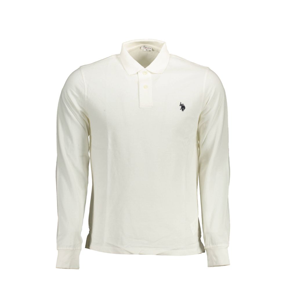 White Cotton Polo Shirt