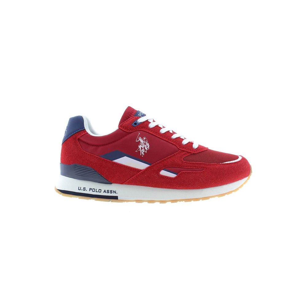 Red Polyester Sneaker