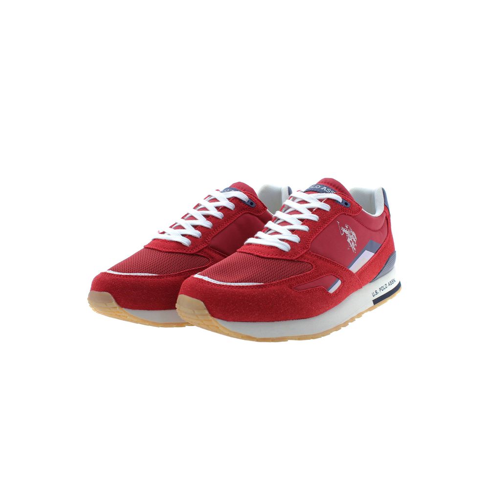 Red Polyester Sneaker