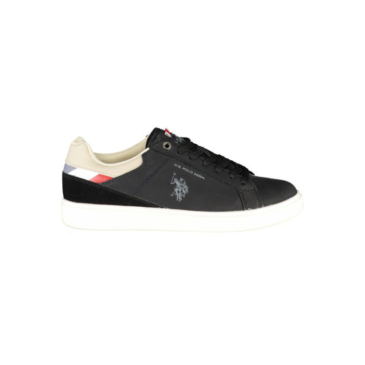 Black Polyester Sneaker