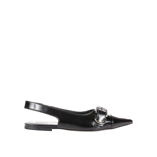 Black Calfskin Ballet Flats